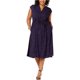 thumbnail image 1 of Anne Klein Vestido a media pierna con cordón estampado para mujer, Azul, 2X, 1 of 1
