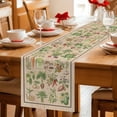 thumbnail image 5 of Rustic Vegetable Garden Table Runner 72 Inches, Vintage Farmhouse Plants Beige Bed Runner Dresser Scarves Tabletop for Indoor Outdoor Parties/Ceremony/Banquet, 18" x 72", 5 of 8