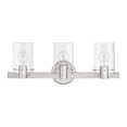 thumbnail image 5 of 17233-91 Livex Lighting Munich - 3 Light Bath Vanity In Contemporary Style-8.5 Inches Tall and 22.5 Inches Wide-Brushed Nickel Finish, 5 of 13