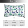 thumbnail image 2 of Salouo Dinosaur Pattern Pillow Cases,1PC Pillow Covers with Envelope Closure Decorative Pillow Case for Bed Couch,Pillows Not Included-20"x30", 2 of 6