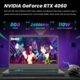 thumbnail image 4 of MSI Thin 15 15.6 144Hz Gaming Laptop, Intel i5-13420H, NVIDIA GeForce RTX 4060, 16GB RAM, 512GB SSD, 4 of 6