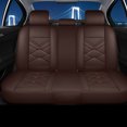 thumbnail image 6 of Maidao Car Seat Covers Full Set for Cadillac for CT5 2020-Present 5 Seats Waterproof Premium Leather Front and Back Seat Protectors Coffee, 6 of 9