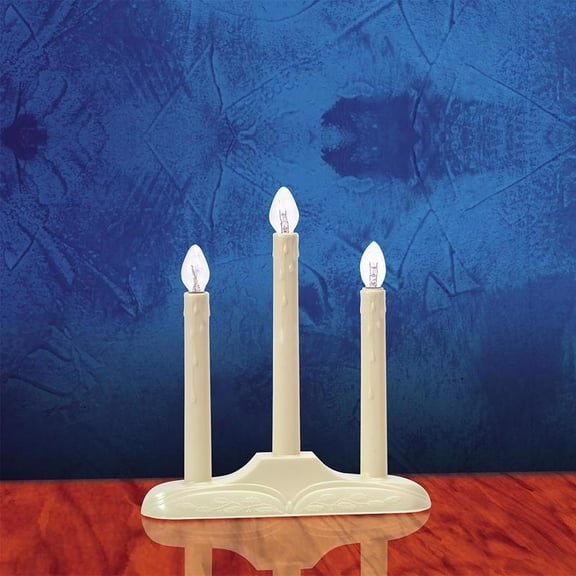 Celebrations 1503-71 Electric Candolier, 3 Light, Orange Bulbs