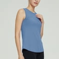 thumbnail image 6 of Mrat Padded Tank Tops for Women Women's Summer Sports Running Breathable Quick-Drying Tops Sleeveless Yoga Wear Tops S-214 Blue M, 6 of 8