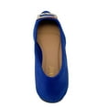 thumbnail image 5 of BAMBOO Engage-01 Pointy Toe Sleek Gold Buckle Ballet Flats Women's Elegant Slip-On Shoes Electric Blue 8.5, 5 of 7