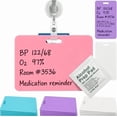 2Pcs Erasable Badge Sticky Notes, Reusable Silicone Vertical Horizontal ...