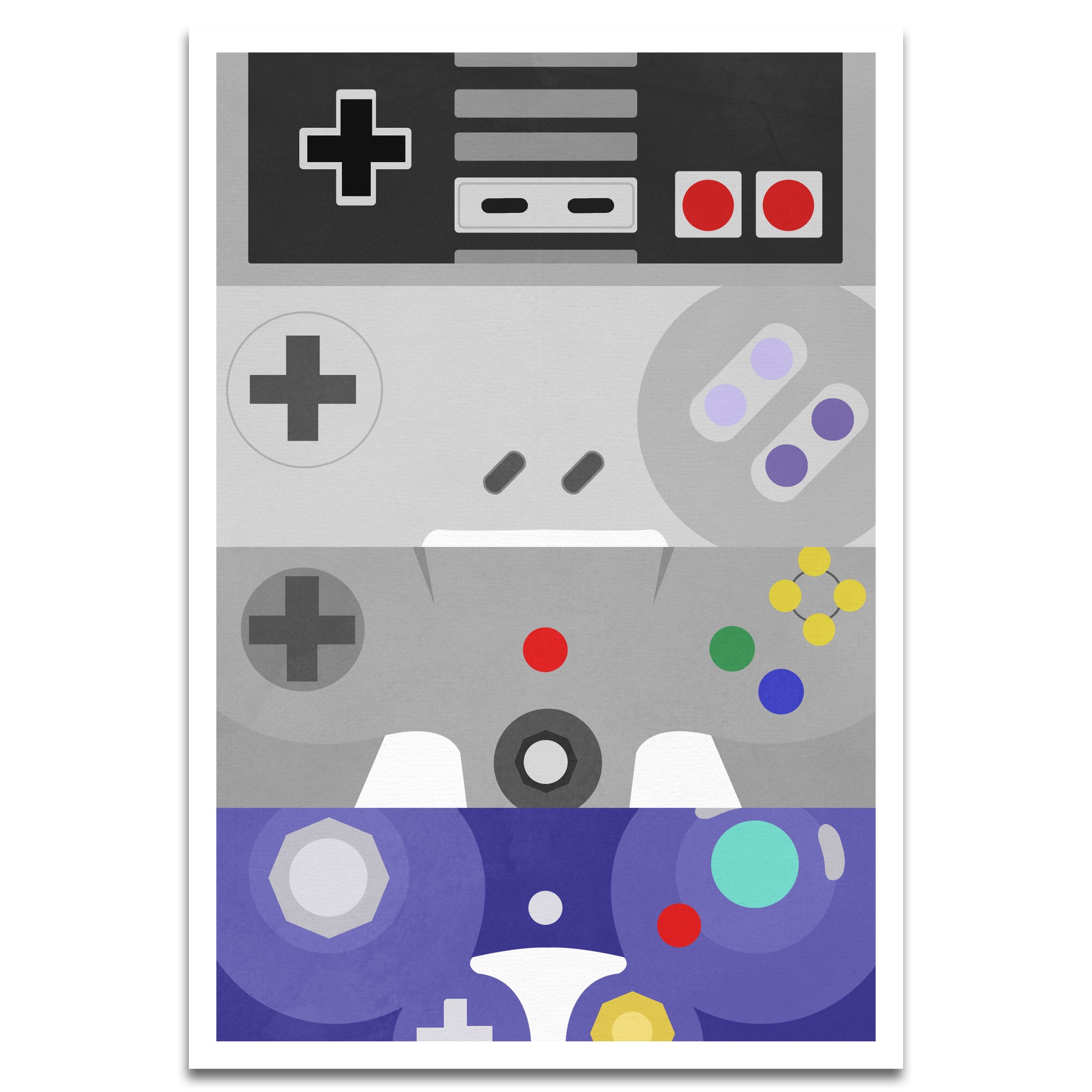 Visionary Prints Gamers Best Friends Gamer Wall Art Gamer Art Modern Contemporary Poster Print 13x19 Inch Walmart Com Walmart Com