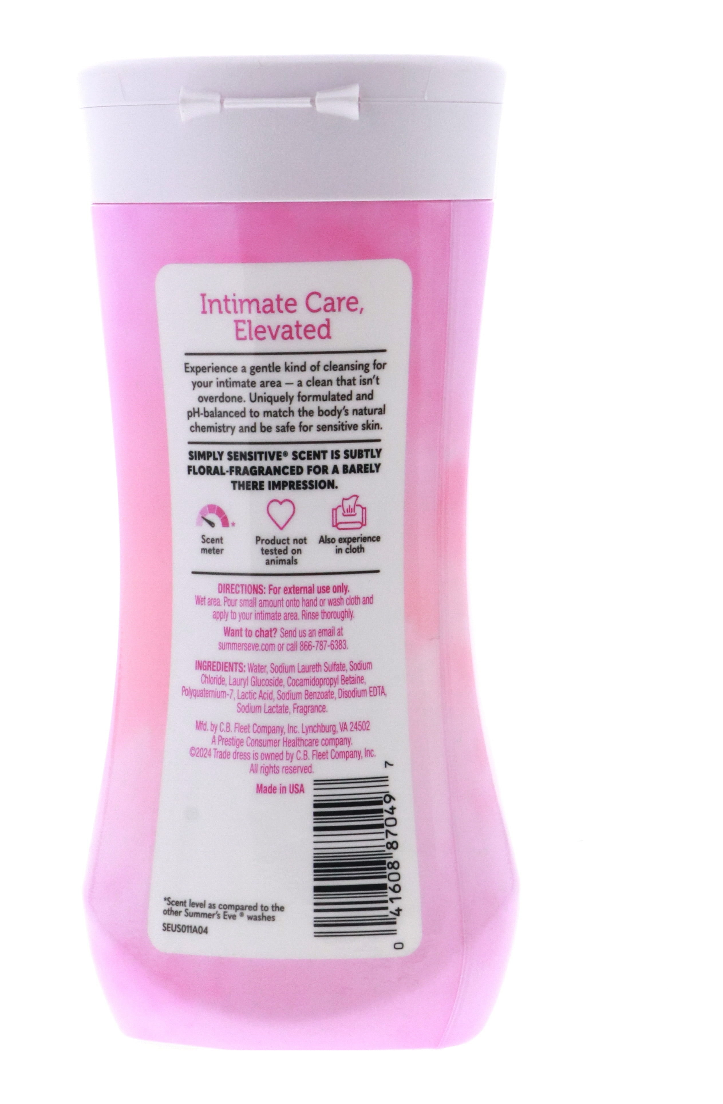 Summer's Eve Simply Sensitive Cleansing Wash for Sensitive Skin, 9 oz 3 Pack