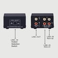 thumbnail image 3 of Splitter LYNEPAUAIO Audio Switcher  2 in 1 Out / 1 in 2 Out A/B Switch Stereo Audio Splitter Box with No Distortion  Jack for Switching Between Computer Speakers and, 3 of 7