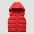 thumbnail image 2 of Gubotare Softshell Vest Kids Girls Puffer Vest Cropped Puffy Water Resistant with Pockets Lightweight Outerwear Vests Warm Sleeveless Size 10-11 (Red,10-11 Years), 2 of 9