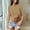 Khaki, variant on Uooqdmx Crop Tops for Women, Short Sleeve Shirts for Women, Women Plain Tshirt, Going Out Crop Tops Crew Neck Casual Basic Tight Tees Shirt, Fitted Shirts for Women, Beige L