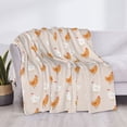 thumbnail image 3 of Fotbe Funny Chicken Manta de Franela con Estampado, Manta Ultrasuave para Cama, Sofá, Auto, Hipoalergénica y Antibolitas-40"x30", 3 of 6