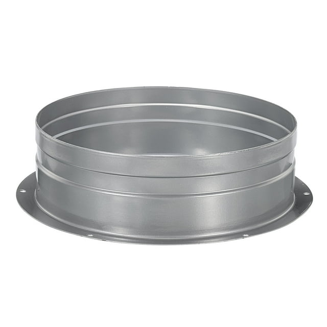 Unique Bargains 8 Inch Duct Connector Flange Metal Straight Pipe Exhaust Hose Flange