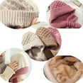 thumbnail image 6 of Integrated Ear Protection Windproof Cap Scarf, Winter Plus Lined Thick Conjoined Beanie Hat Scarf, 6 of 7
