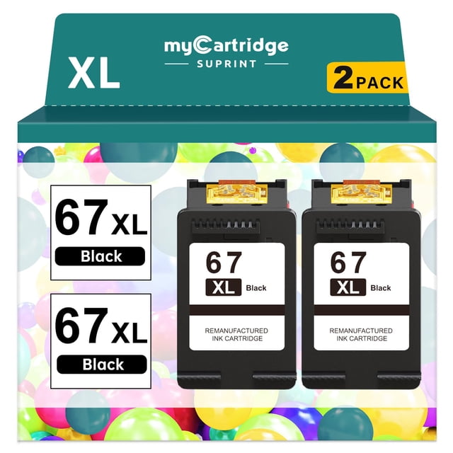 Cartucho de tinta MyCartridge SUPRINT 67XL negro para HP 67