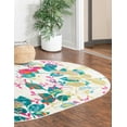 thumbnail image 3 of Rugs.com Azalea Collection Rug – 8' x 10' Oval Ivory Medium Rug Perfect For Living Rooms, Large Dining Rooms, Open Floorplans, 3 of 5