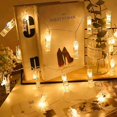 thumbnail image 3 of 1Pack Photo Clip String Lights 10/20/30/40Led Fairy Lights For Hanging Pictures Cards Light Clips Graduation Party Wedding Decor, 3 of 5
