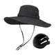 thumbnail image 3 of Gorra de pescador, sombrero de sol transpirable para verano, sombrero de pesca con capucha para exteriores. Negro, 3 of 9
