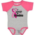 thumbnail image 3 of Inktastic Breast Cancer Awareness I Support My Grandma Pink Ribbon Boys or Girls Baby Bodysuit, 3 of 5