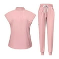 thumbnail image 2 of Conjunto de uniforme femenino para fregar, ropa de trabajo de enfermería para peluquero de mascotas de cosmetología SPA SG, 2 of 10