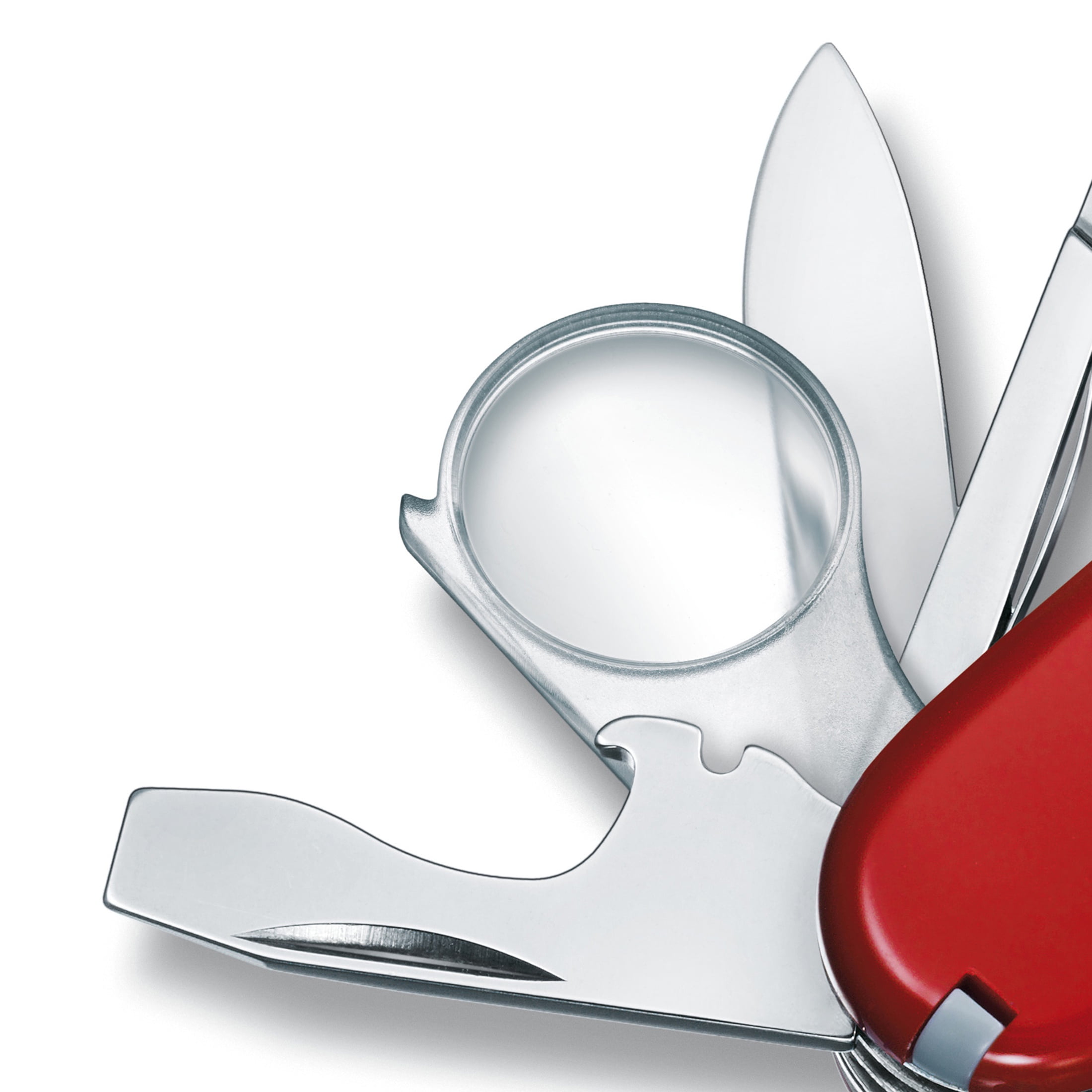 Victorinox Explorer 16 Function Swiss Army Knife with Blade, Bottle Opener and Magnifying Glass-Red
