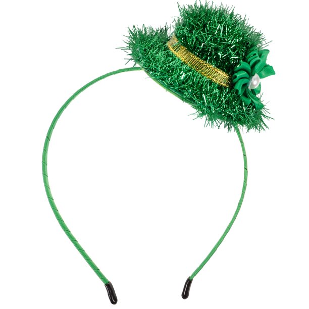 KAKOWELY Diadema con forma de sombrero para el Día de San Patricio, broche para el cabello, accesorio para fiestas