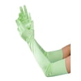 thumbnail image 1 of NYFASHION101 Women's Classic Long Opera Length Satin Gloves 16BL, Mint Green, 1 of 1