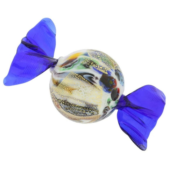 GlassOfVenice Murano Glass Candy - Sparkling Blue