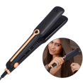 thumbnail image 2 of Hair Straightener Professional Ceramic Flat Iron Negative Ion Wide Plate Temperature Adjustable Straightening Iron (black,UK), 2 of 7