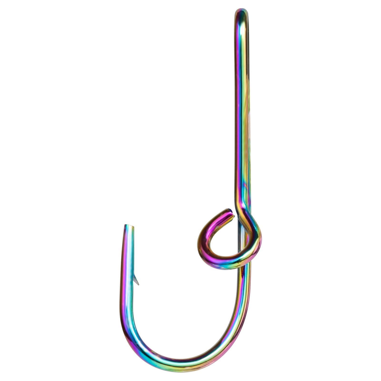 Irregular Color Fish Hook Hat Clip for Cap Tie Gift for Men Fishing Enthusiast