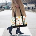 thumbnail image 4 of FORMRS Canvas Laptop Tote Bag for Women with 15.6" Computer Compartments Shoulder Handbag, Green Cute Vegetables, 4 of 7
