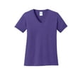thumbnail image 5 of Port & Company ® Ladies Core Cotton V-Neck Tee. LPC54V, 5 of 6