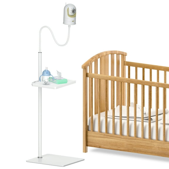 Baby Monitor Floor Stand Holder for Infant Optics DXR-8 & DXR-8 Pro Baby Monitor Stand with Storage Tray - Height Adjustable Baby Camera Stand for Infant Optics Baby Monitor Floor Stand