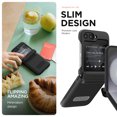 thumbnail image 6 of For Galaxy Z Flip 5 5G Phone Case VRS [Terra Guard Modern] w/ Hinge Protection-BLACK, 6 of 8