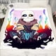 thumbnail image 3 of CLOOCL-manta gruesa con estampado de Anime Undertale Sans, ropa de cama para adolescentes, edredón de viaje para avión, decoración del hogar, 3 of 4