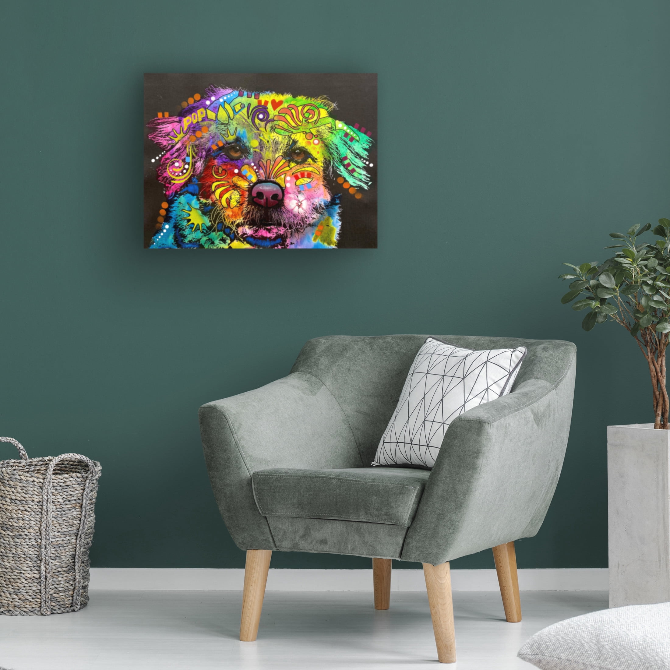 Canvas Wall Art - Dean Russo 'We Do Not Need No Stinkin Baths' Wall Art for Living Room, Bedroom, or Office Décor by Trademark Fine Art - 32 x 24 Inches