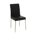 thumbnail image 3 of Coaster Vance Upholstered Faux Leather Dining Chairs in Black, 3 of 3
