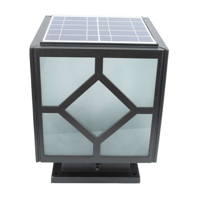 Luz de pilar LED, Luz de pilar de energía solar LED para exteriores Lámpara de pilar solar LED Solución innovadora