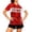 Red1, variant on Womens National Supporter Soccer V Neck Short Sleeve Country Pride Football Fan Match Day Athletic Style Top