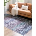 thumbnail image 3 of Rugs.com Francesca Collection Washable Rug – 2' x 3' Blue Green Flatweave Rug Perfect For Entryways, Kitchens, Breakfast Nooks, Accent Pieces, 3 of 6
