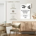 thumbnail image 5 of Elephant Stock Perfect Lashes Typography Wall Art - Vertical Multi Panel Canvas - Living Room Wall Decor - Inspirational And Typography Multi Panel - White And Black Decor - 32" x 50", 5 of 8