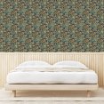 thumbnail image 3 of Ambesonne Floral Peel & Stick Wallpaper for Home, Flowers Acrylic Repeating, 13"x100", Sea Green and Cadet Blue, 3 of 5