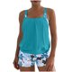 thumbnail image 1 of Traje de baño de dos piezas para mujer, tankini, estampado de hojas, bikini dividido, traje de baño de dos piezas para mujer, tankinis, trajes de baño de 2 piezas para mujer, trajes de baño para mujer, 1 of 6