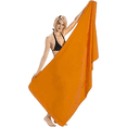 thumbnail image 3 of ELEGANI Jumbo Size Terry Dobby Hem Velour Beach Towel - 36 inch x 72 inch - Orange, 3 of 3