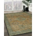 thumbnail image 2 of Ahgly Company Indoor Round Abstract Copper Green Abstract Area Rugs, 7' Round, 2 of 6