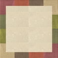 thumbnail image 1 of Ahgly Company Machine Washable Indoor Square Transitional Vanilla Gold Area Rugs, 6' Square, 1 of 7