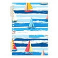 thumbnail image 7 of FORMRS 1-Subject Spiral Notebook 8" x 5" College Ruled 60 Refillable Sheet A5 Hard Cover, Yellow Sailboats, 7 of 7