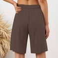 thumbnail image 4 of NAFUU Womens Summer Shorts Womens Shorts Casual Dressy High Waisted Shorts Loose Knee Length Beach Short Pants With Pockets Long Walking Shorts, 4 of 5