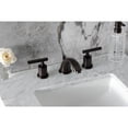 thumbnail image 4 of Kingston Brass KB8965CML Manhattan Two-Handle 3-Hole Deck Mount Widespread Bathroom Faucet with Pop-Up Drain in Oil Rubbed Bronze, 4 of 8
