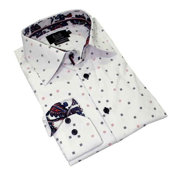 Italy Design Men's Casual Slim Fit Dress Shirt CEBSH305M